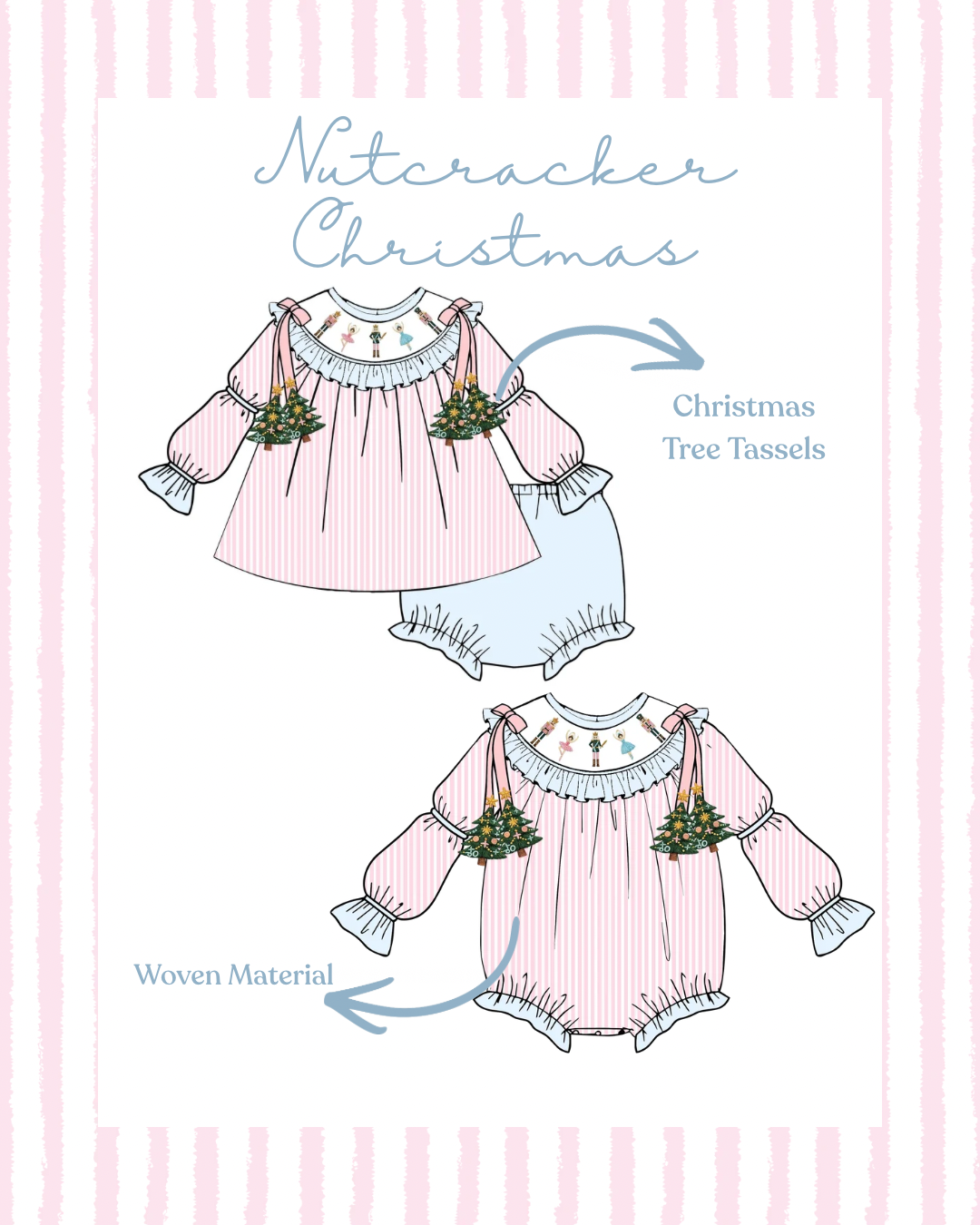 Nutcracker Christmas Smock