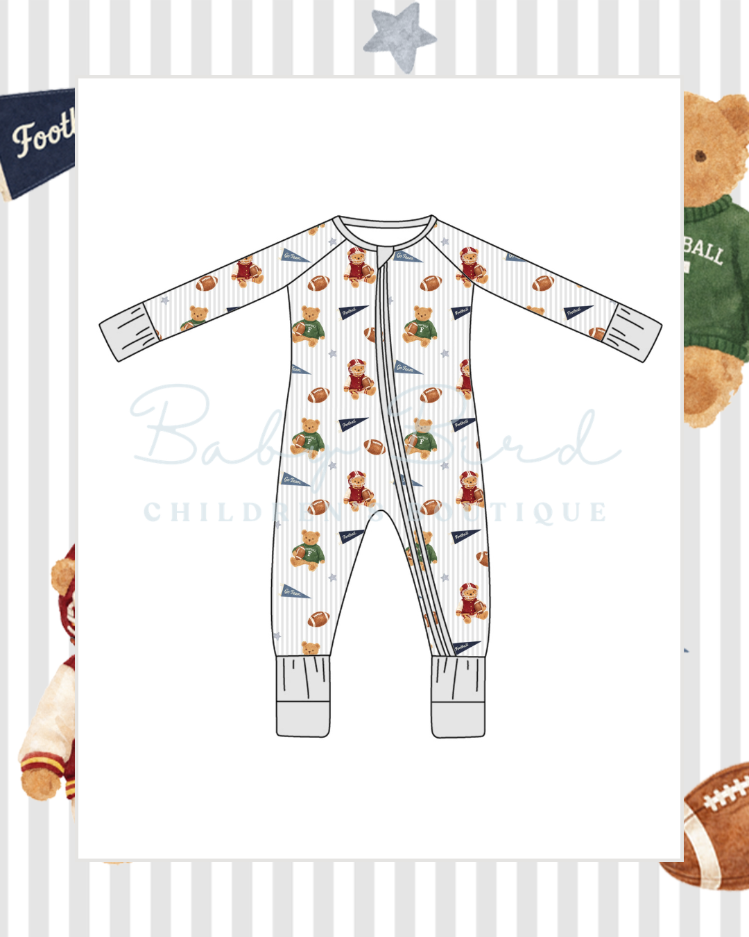 Touchdown Teddy Convertible Zippy