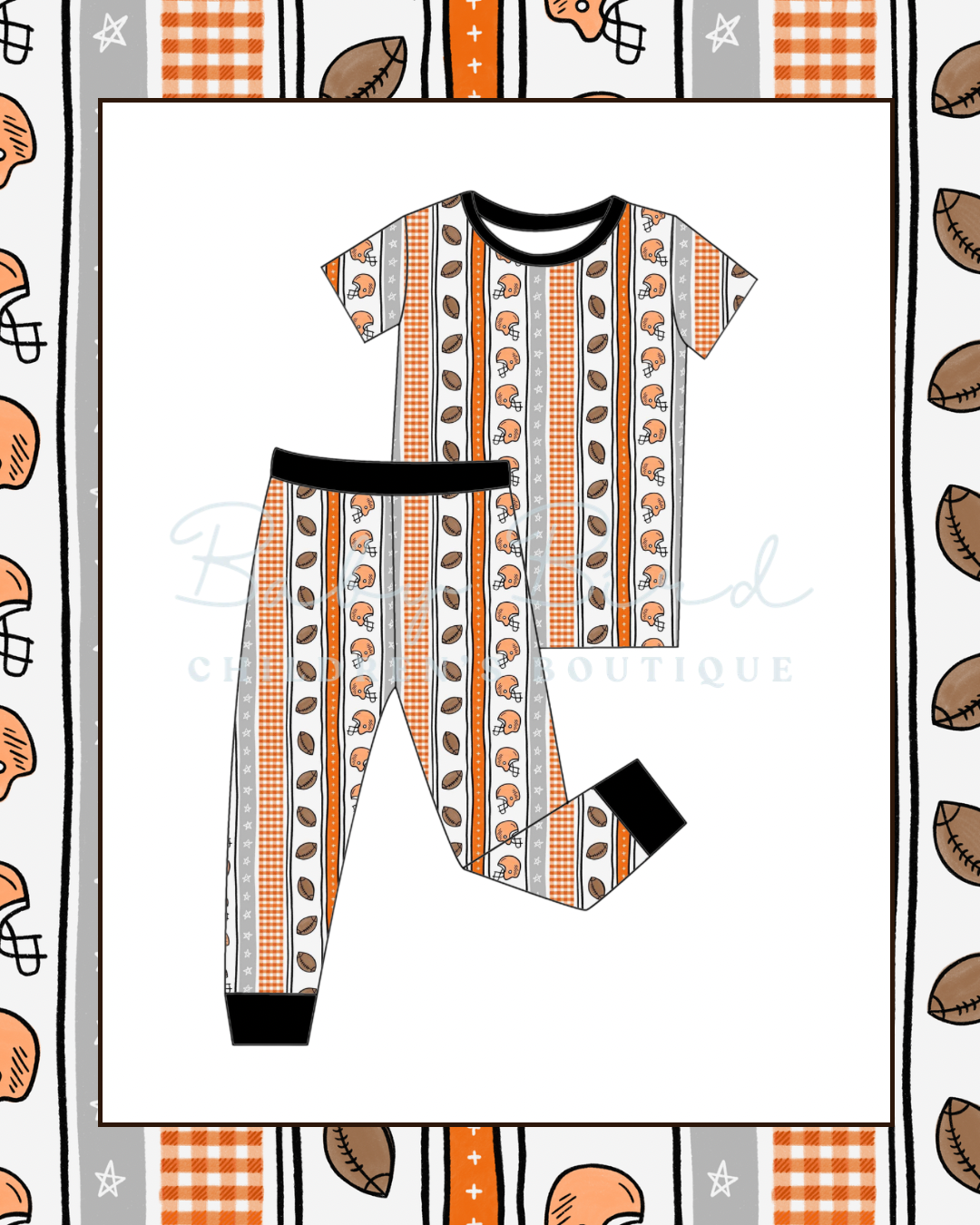 Orange Oklahoma Football 2-Piece