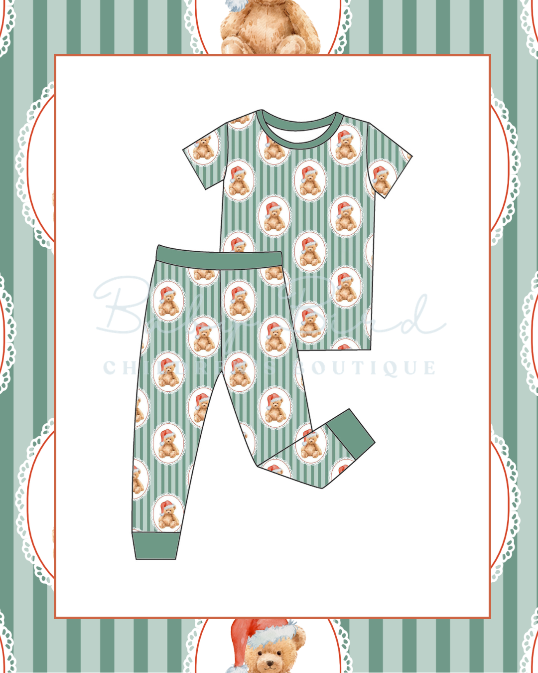 Cozy Christmas Teddy 2-Piece Set
