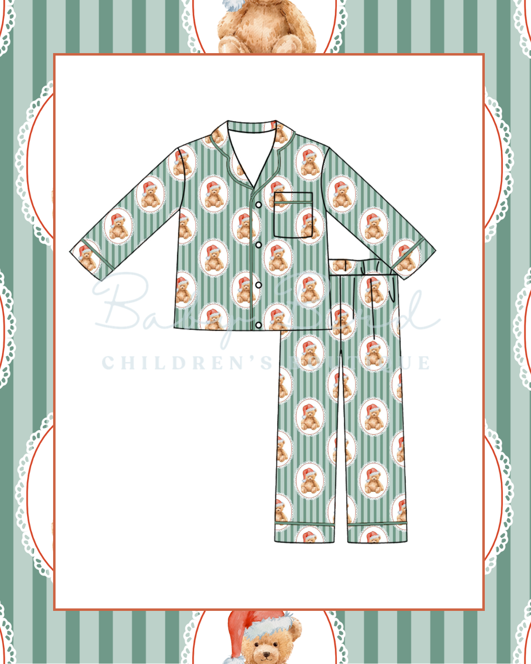 Cozy Christmas Teddy Adult Set