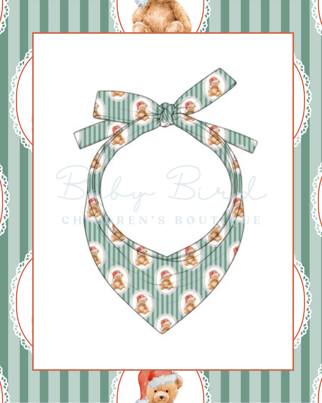Cozy Christmas Teddy Dog Bandana